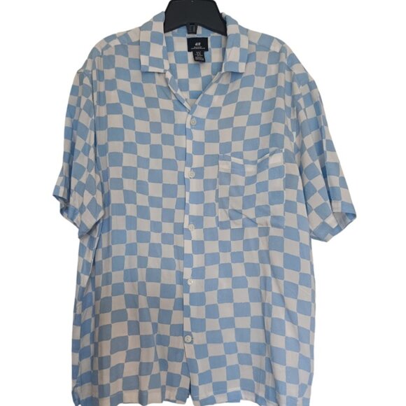 M👔 Relaxed Fit Button Up Lot of 2 Shirts Short Sleeves Streetwear - Picture 9 of 12